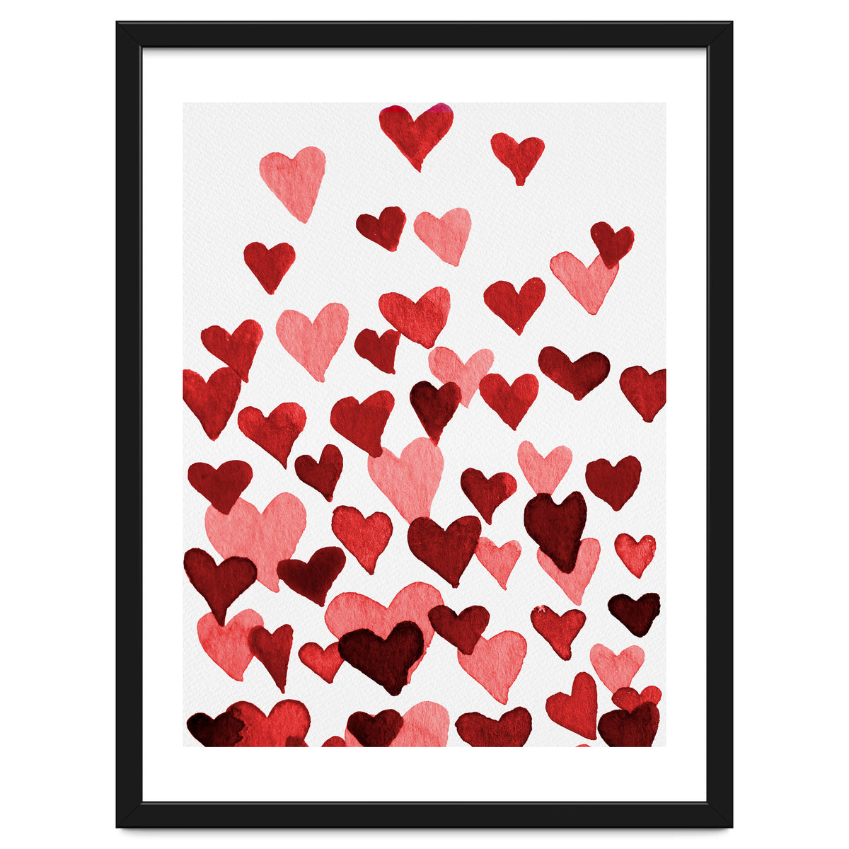 Watercolor Heart Burst