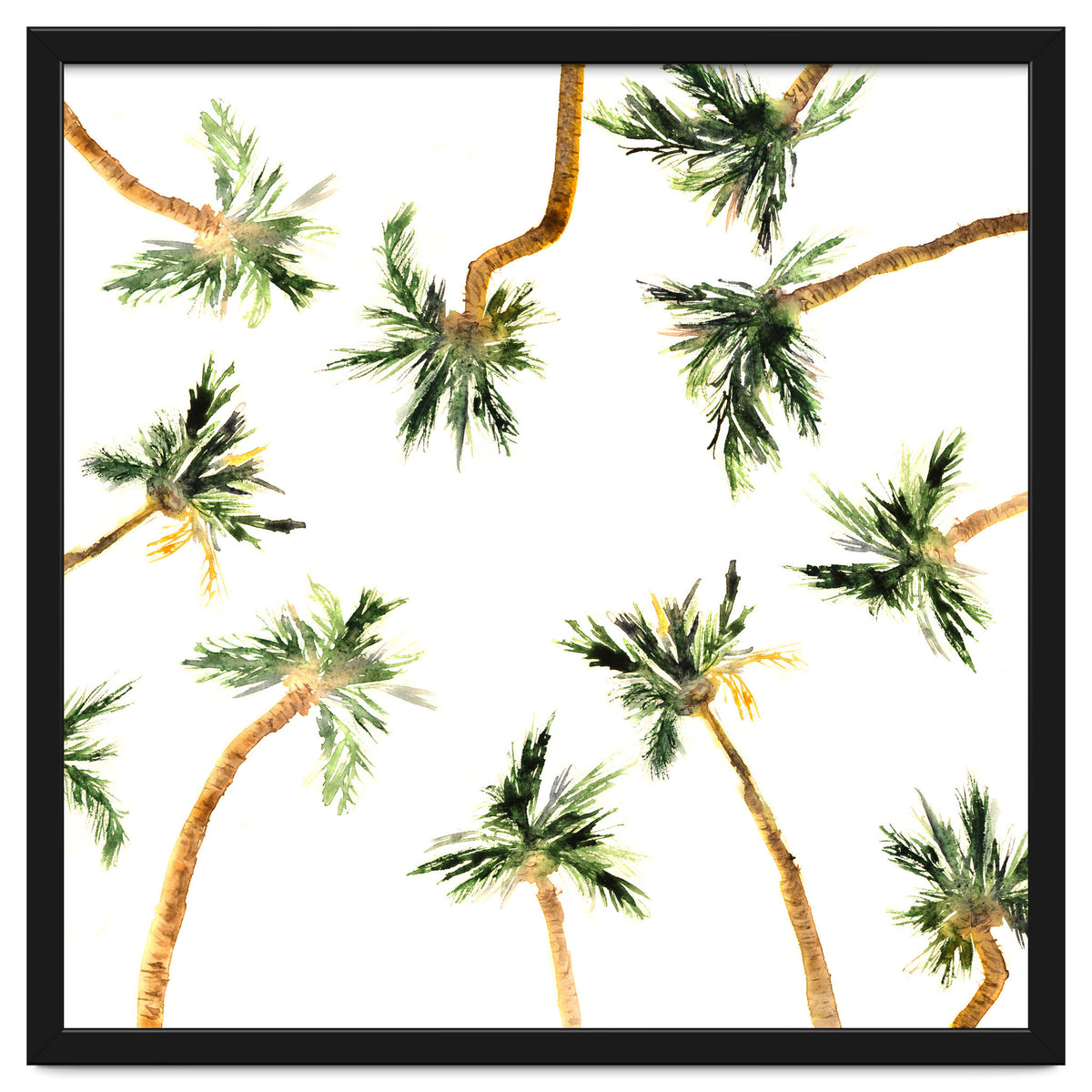 Under the coconut palms || watercolor