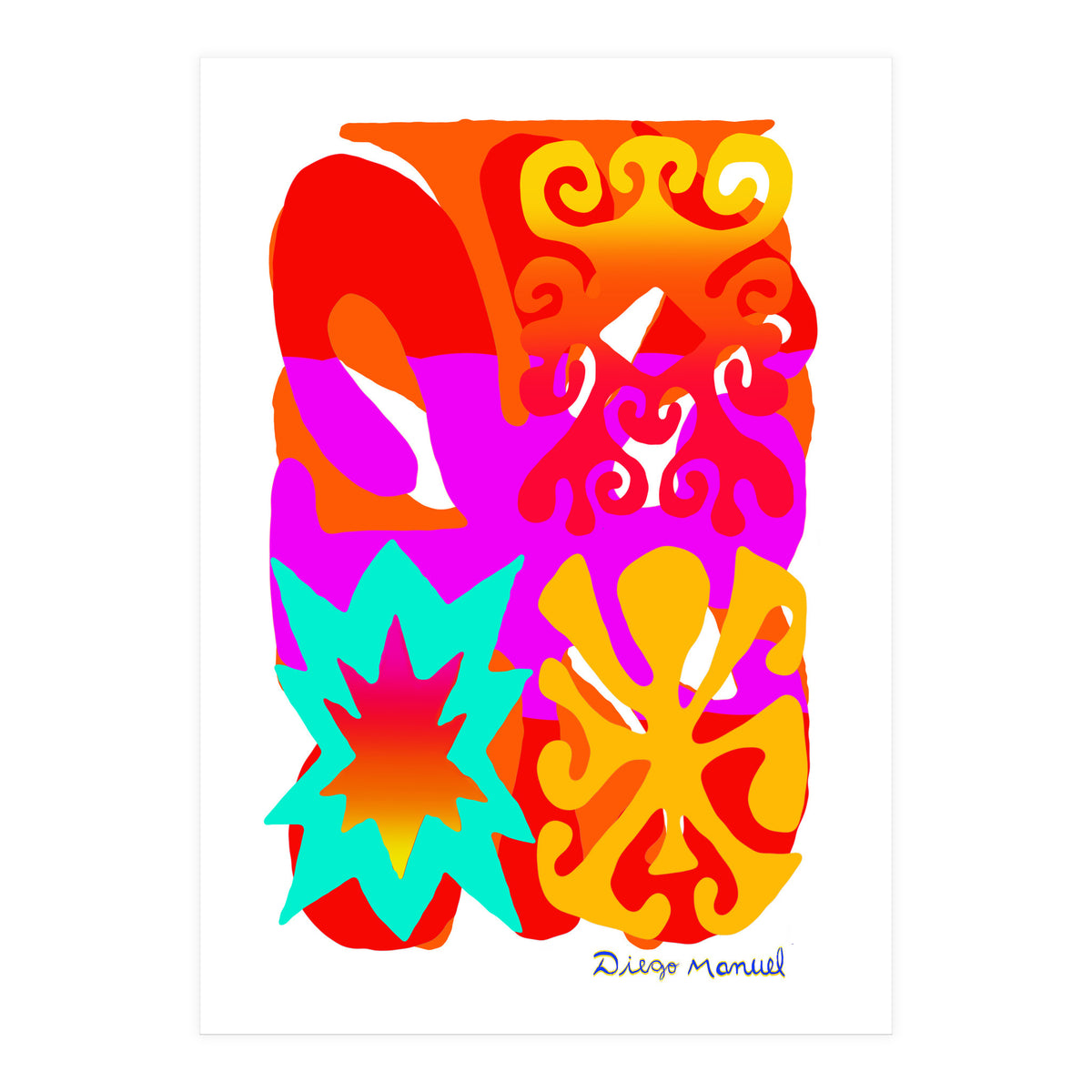 Pop Abstract Asimetrico 9 Copia (Print Only)