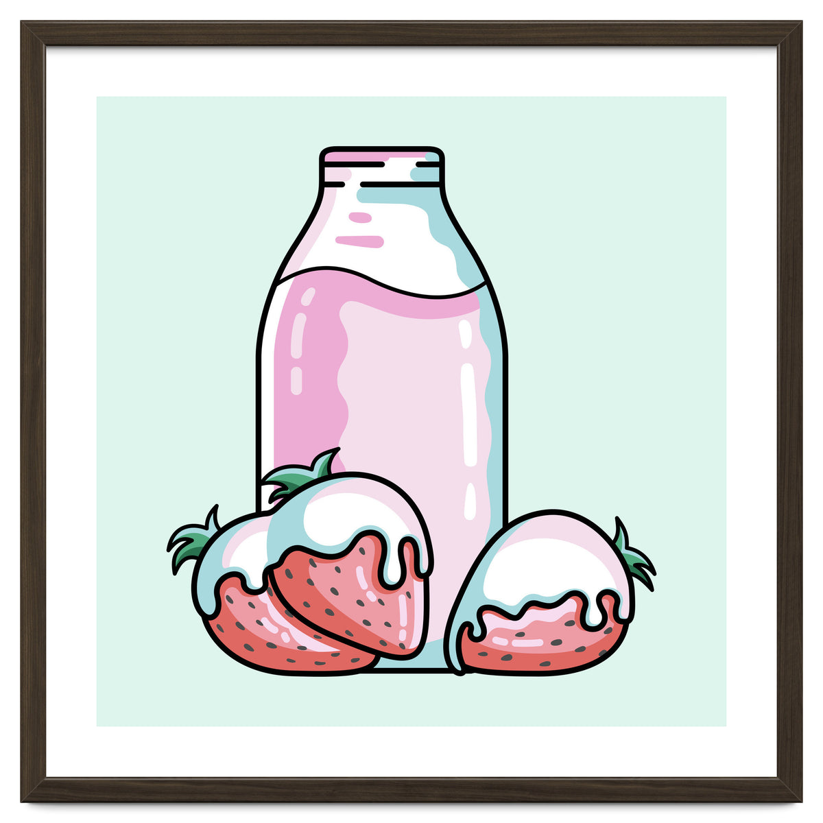 Cute Strawberry Milkshake