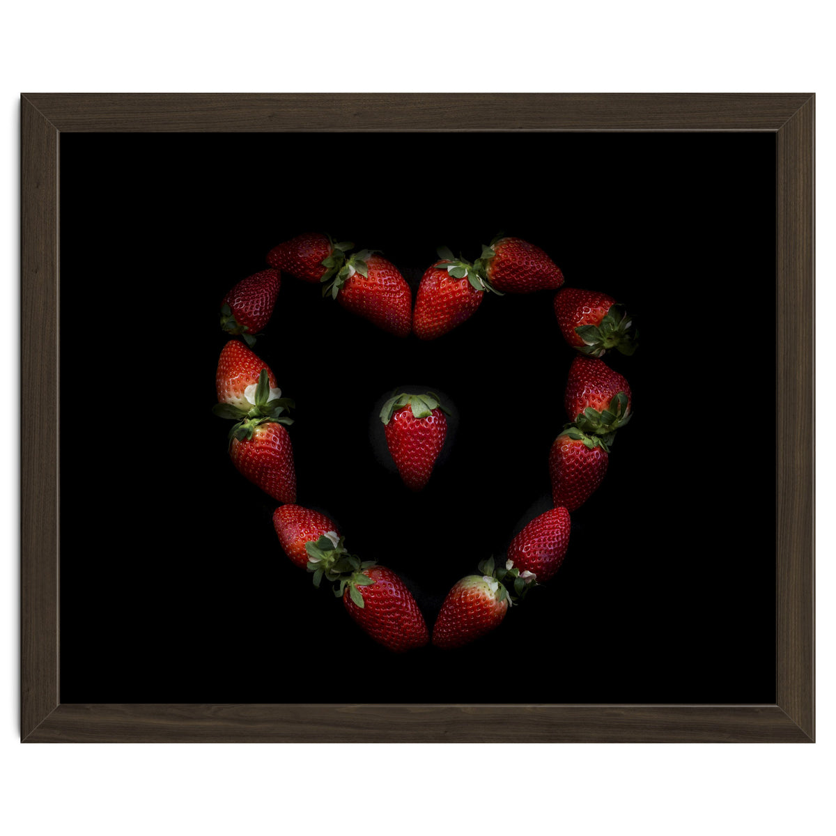 Heart of strawberries