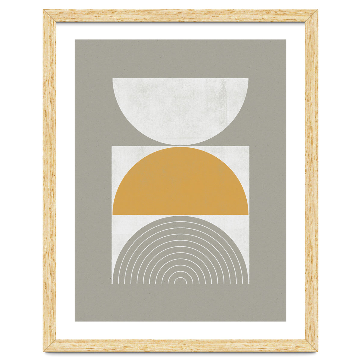 Mid-Century Modern No.29 - Woodblock Print