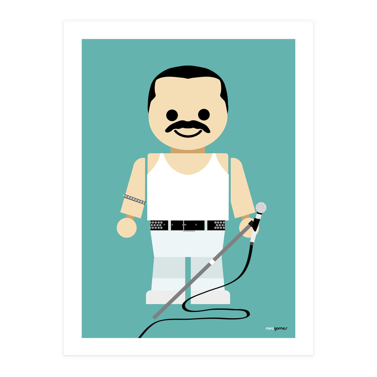 Freddie Mercury Toy (Print Only)