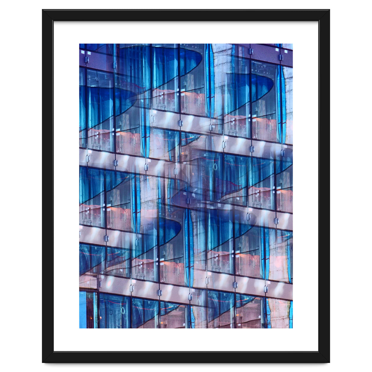 Blue Skyscraper Abstract