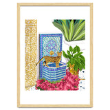 Royal Bengal Cats | Palace Pets & Architecture Building | Exotic Travel Urban Jungle Terrazzo Tiles thumbnail
