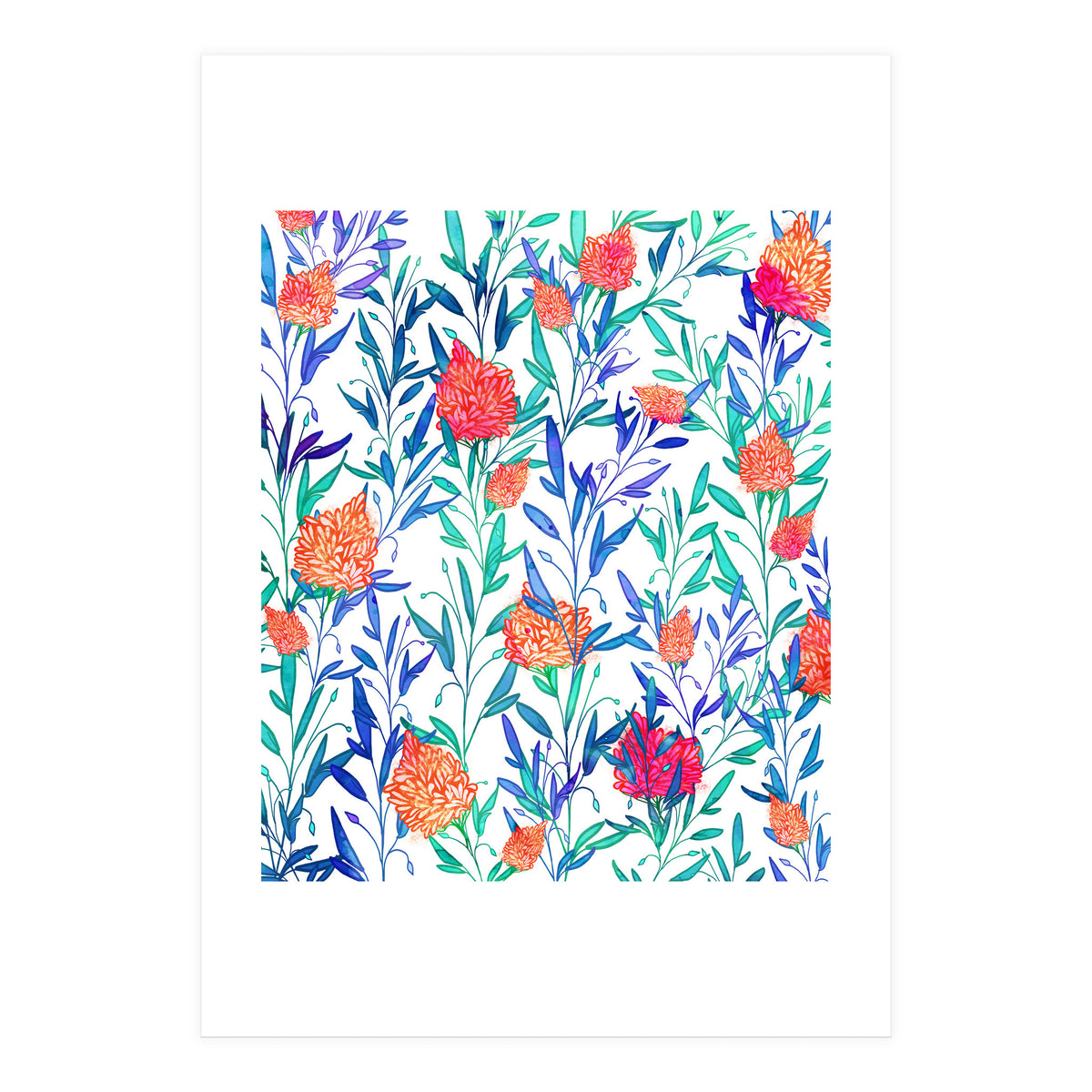 Vibrant Floral (Print Only)
