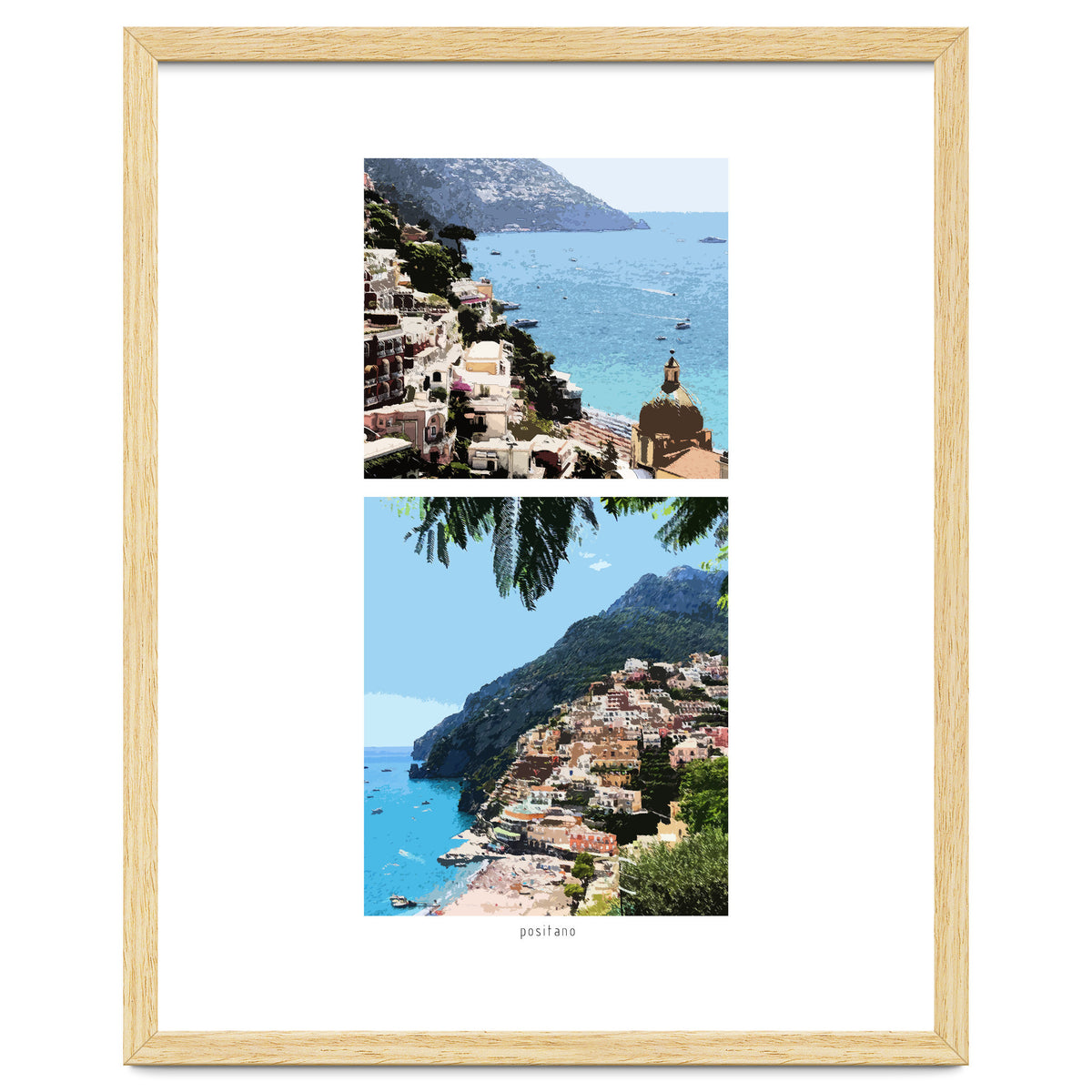 Positano in Paints