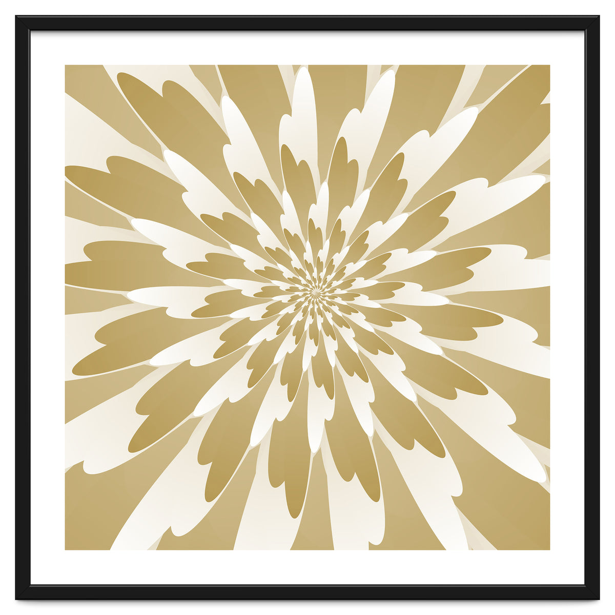 Spiral Flower Design Art