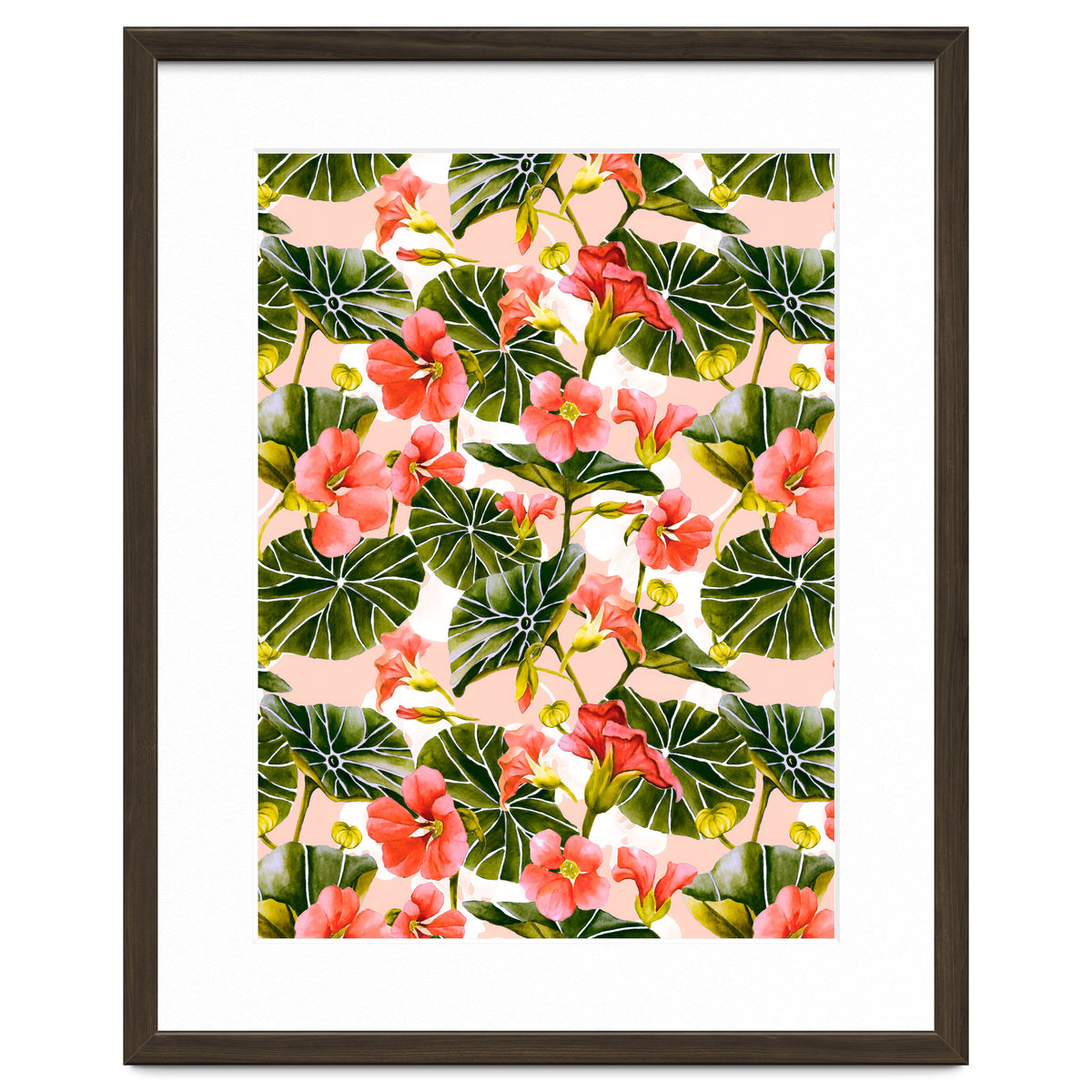 Nasturtiums watercolor 03