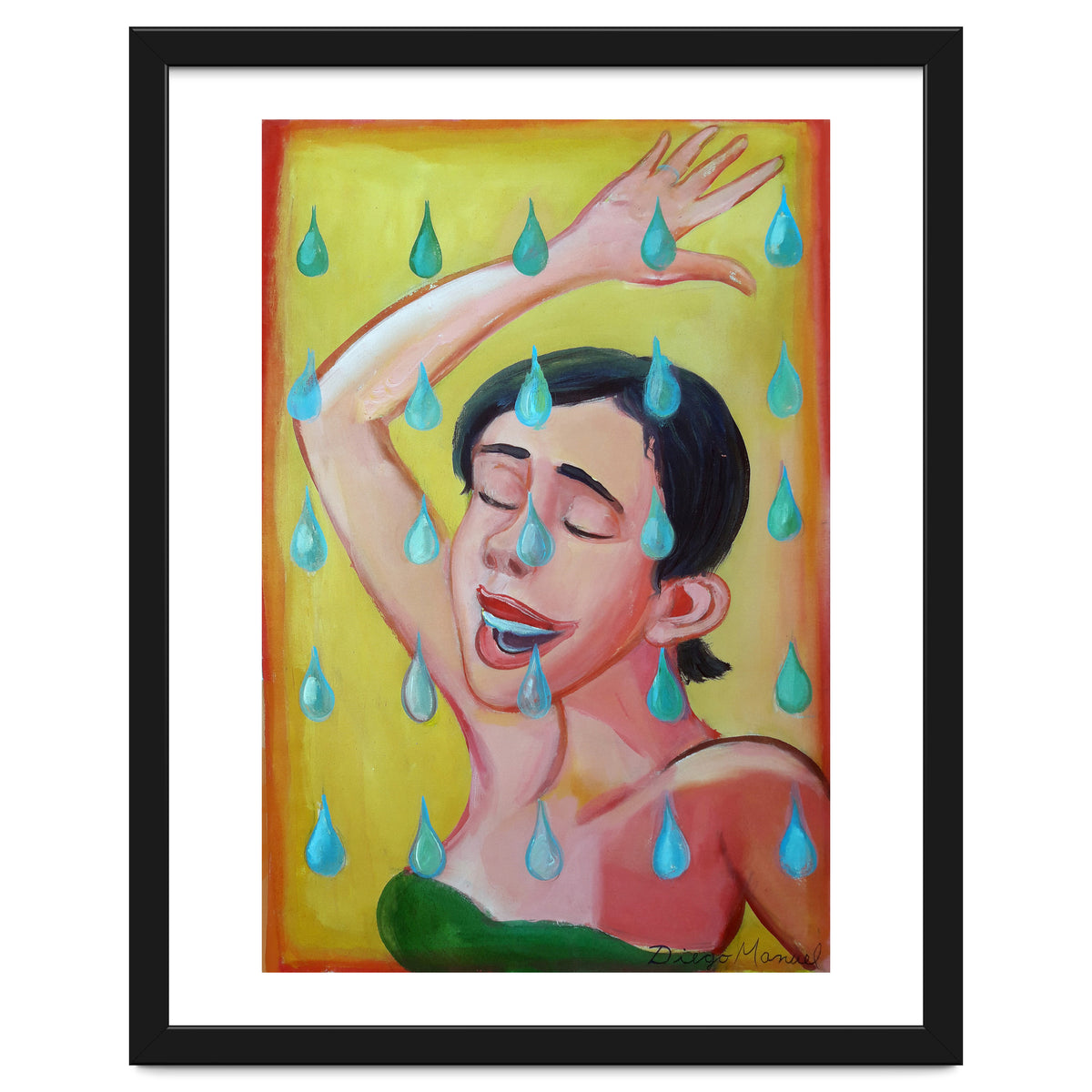 Chica Bajo La Lluvia