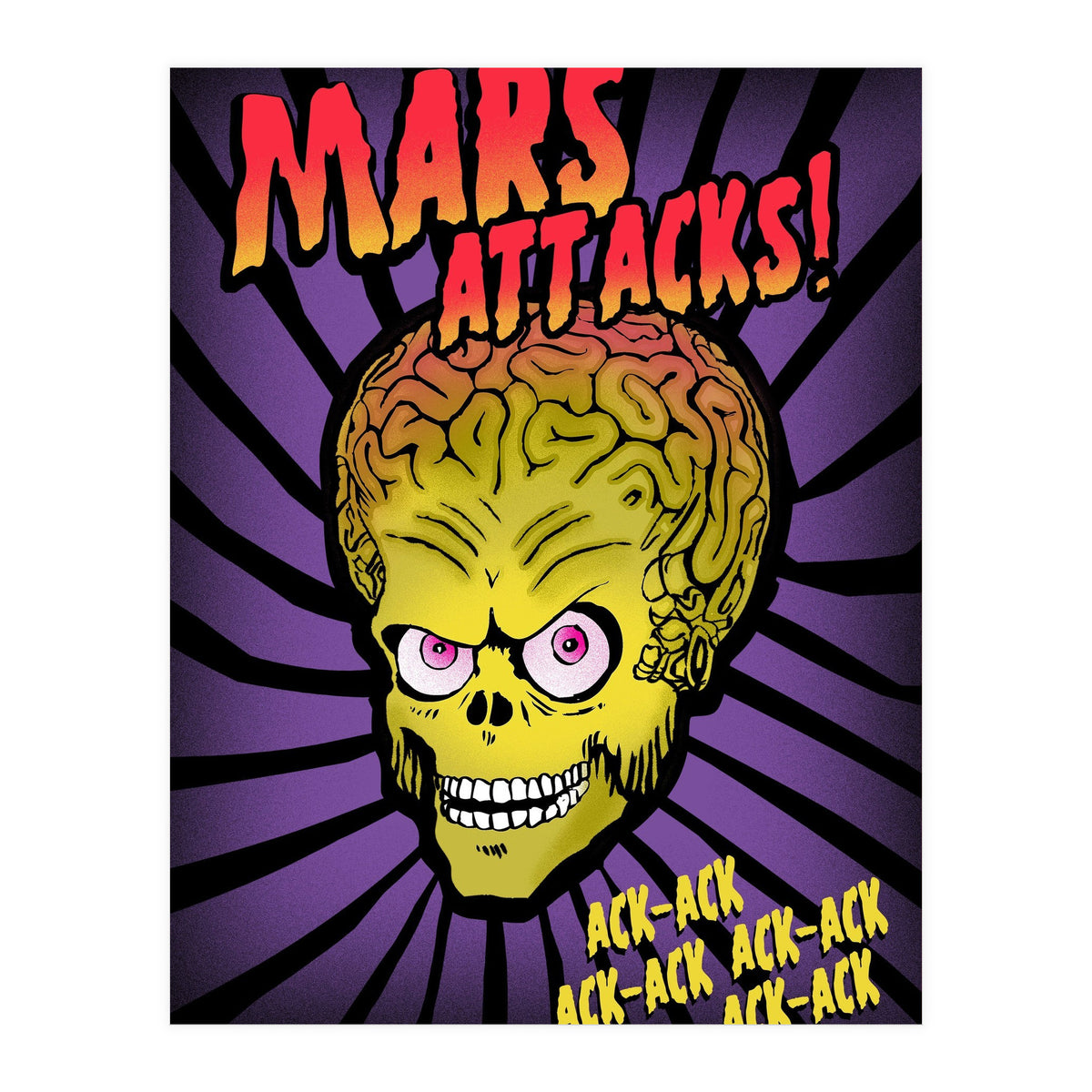 Mars Attacks movie poster (Print Only)