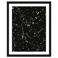 Paint Splatter on Black Background