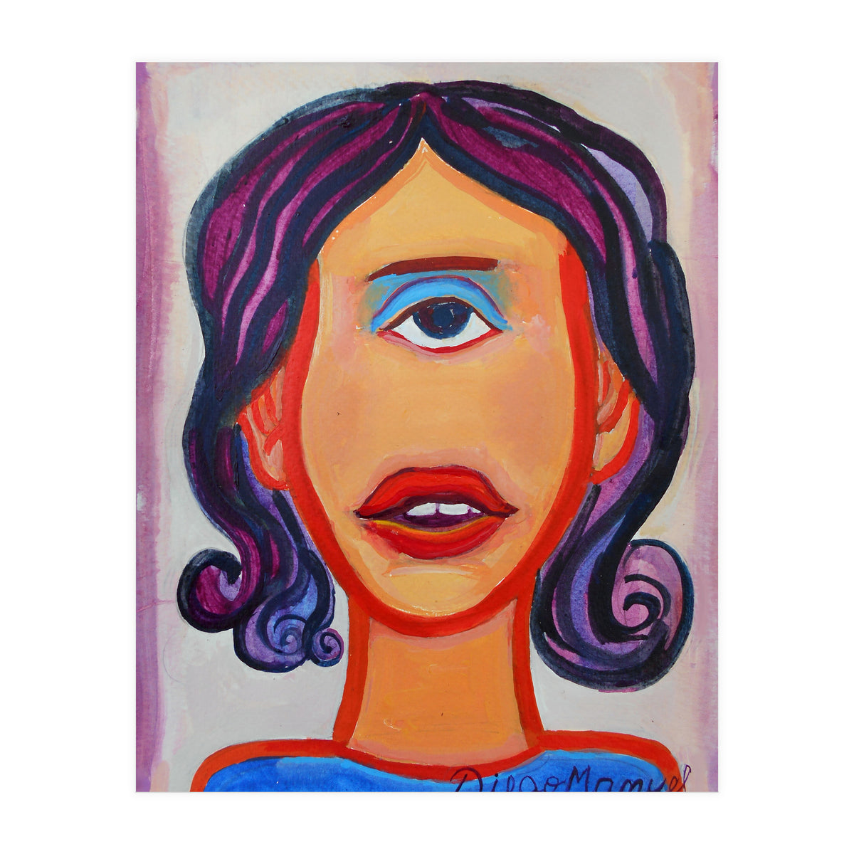 Cabeza De Mujer (Print Only)