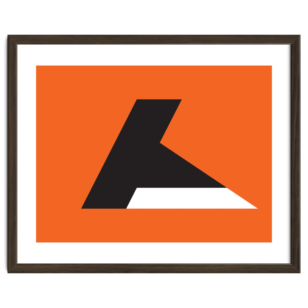 Geometric Shapes No. 79 - orange & black