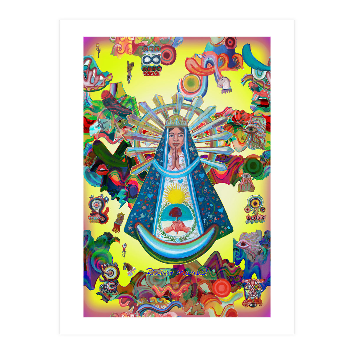 Virgen Y Graffiti 27 (Print Only)