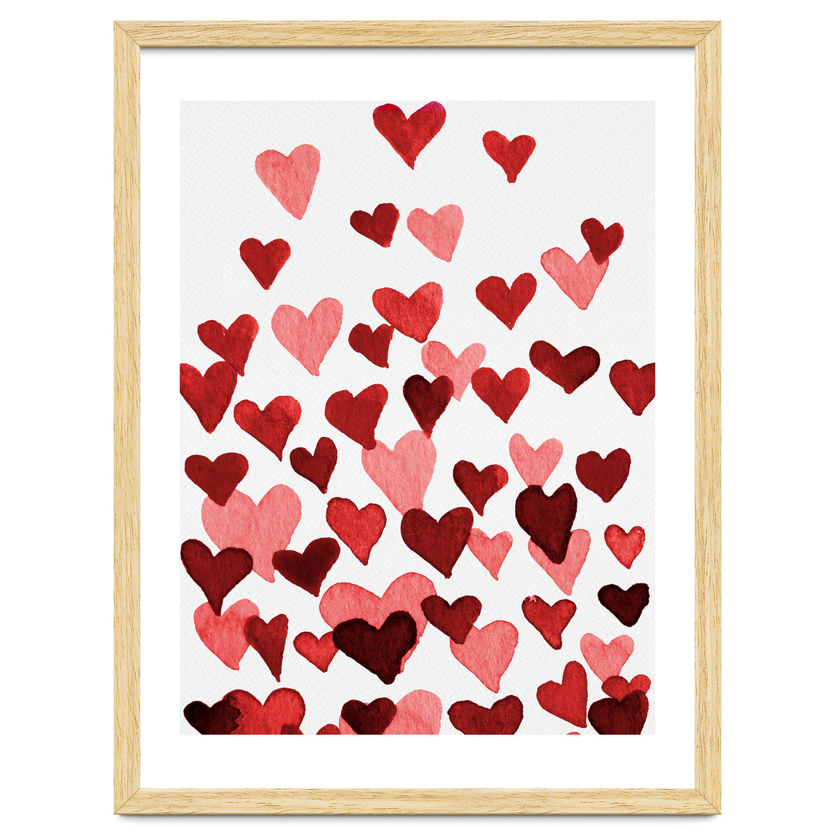 Watercolor Heart Burst