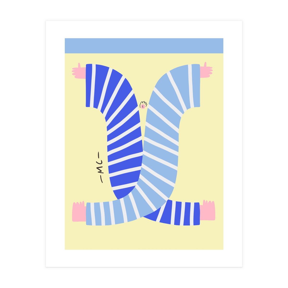 Yogis At The Beach  (Print Only)