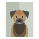 Mid Century Geometric Border Terrier Dog (Print Only) thumbnail