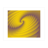 3d Abstract YELLOW Spiral Modern ART (Print Only) thumbnail