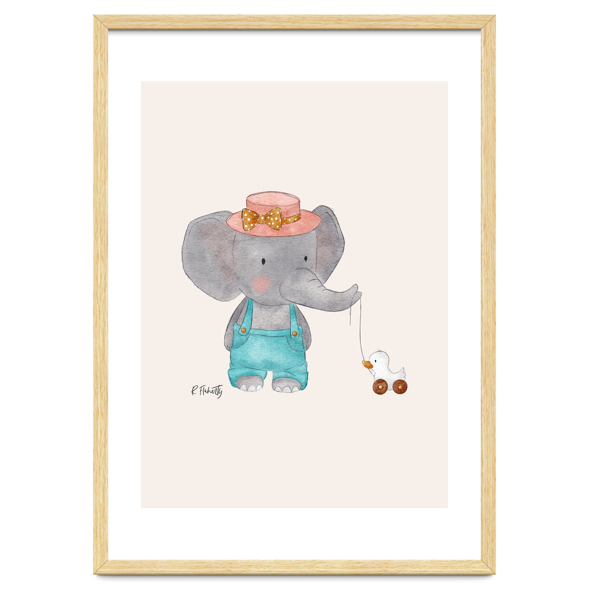 Baby Elephant And Duck