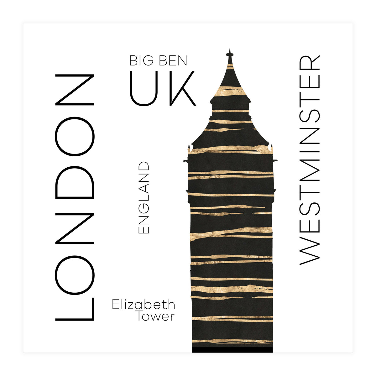 Urban Art LONDON Big Ben (Print Only)