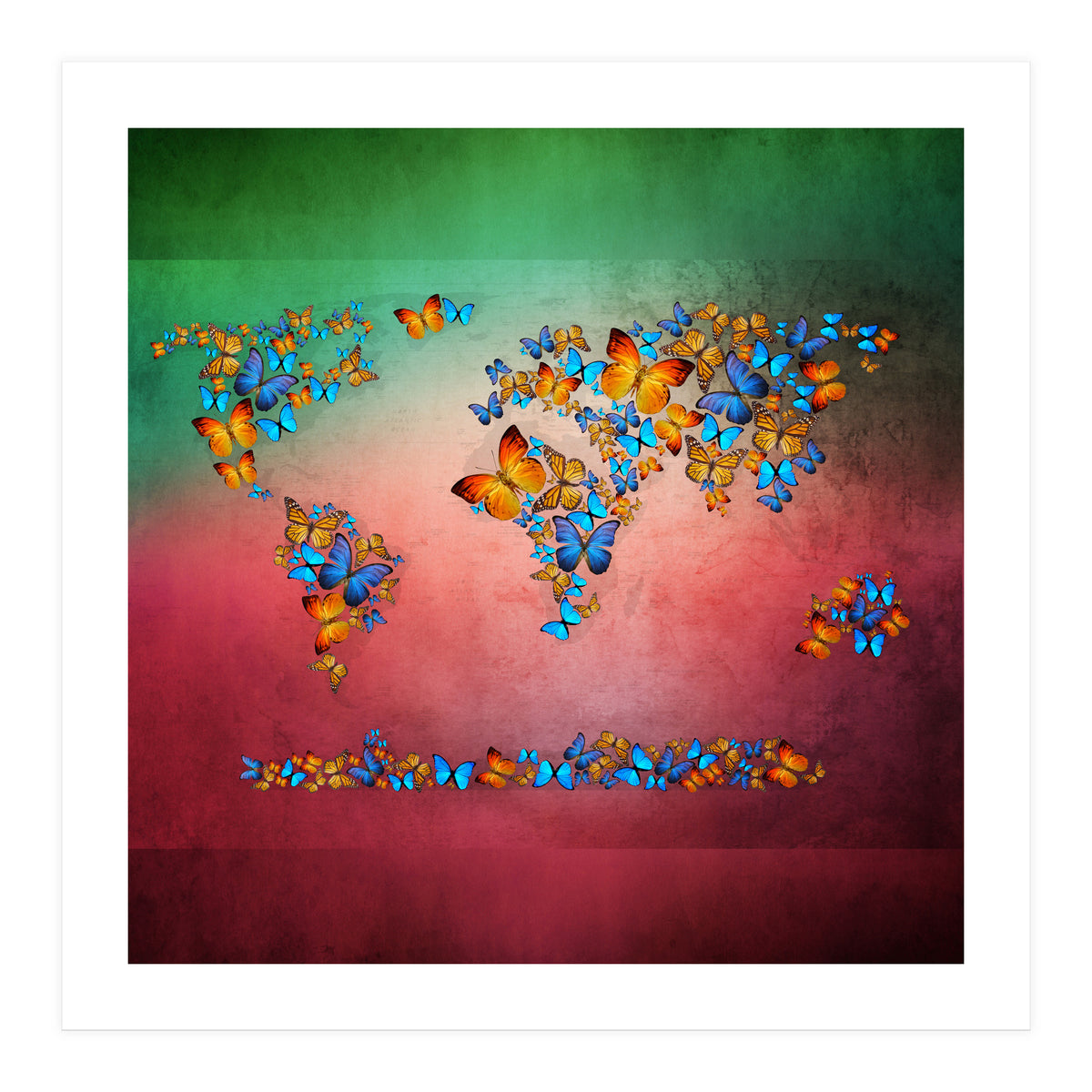 Map Of The World  (Print Only)