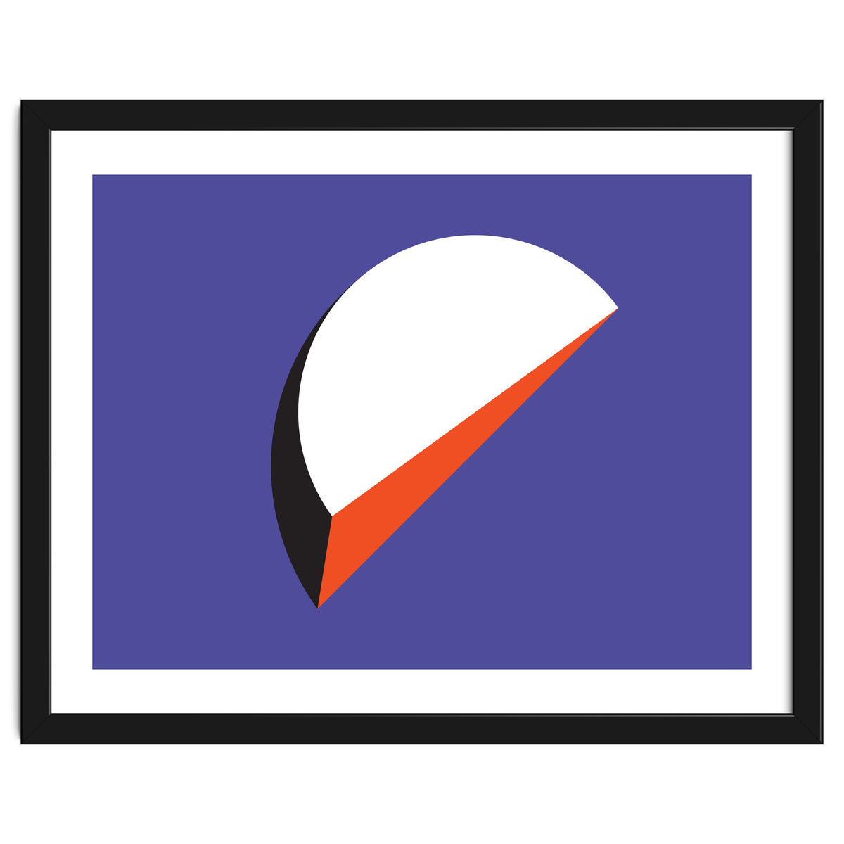 Geometric Shapes No. 37 - orange & purple