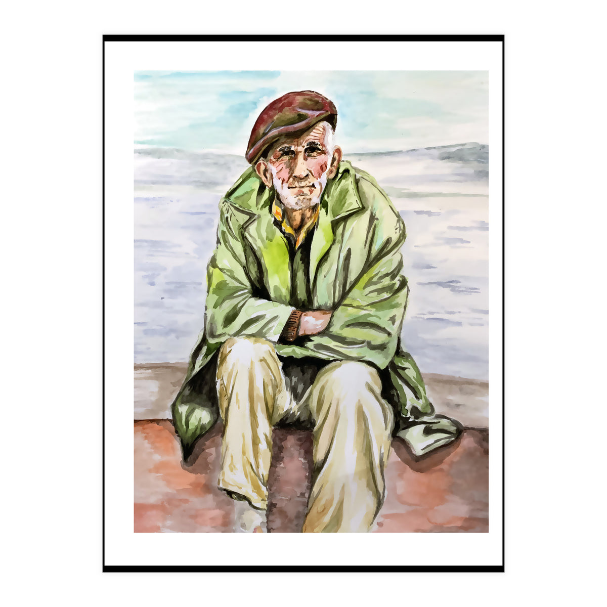 On the beach  (Print Only)