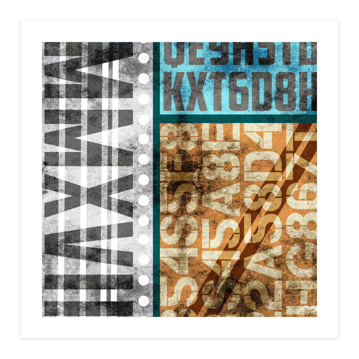 Typographic Industrial Abstract - MMXVII (Print Only)