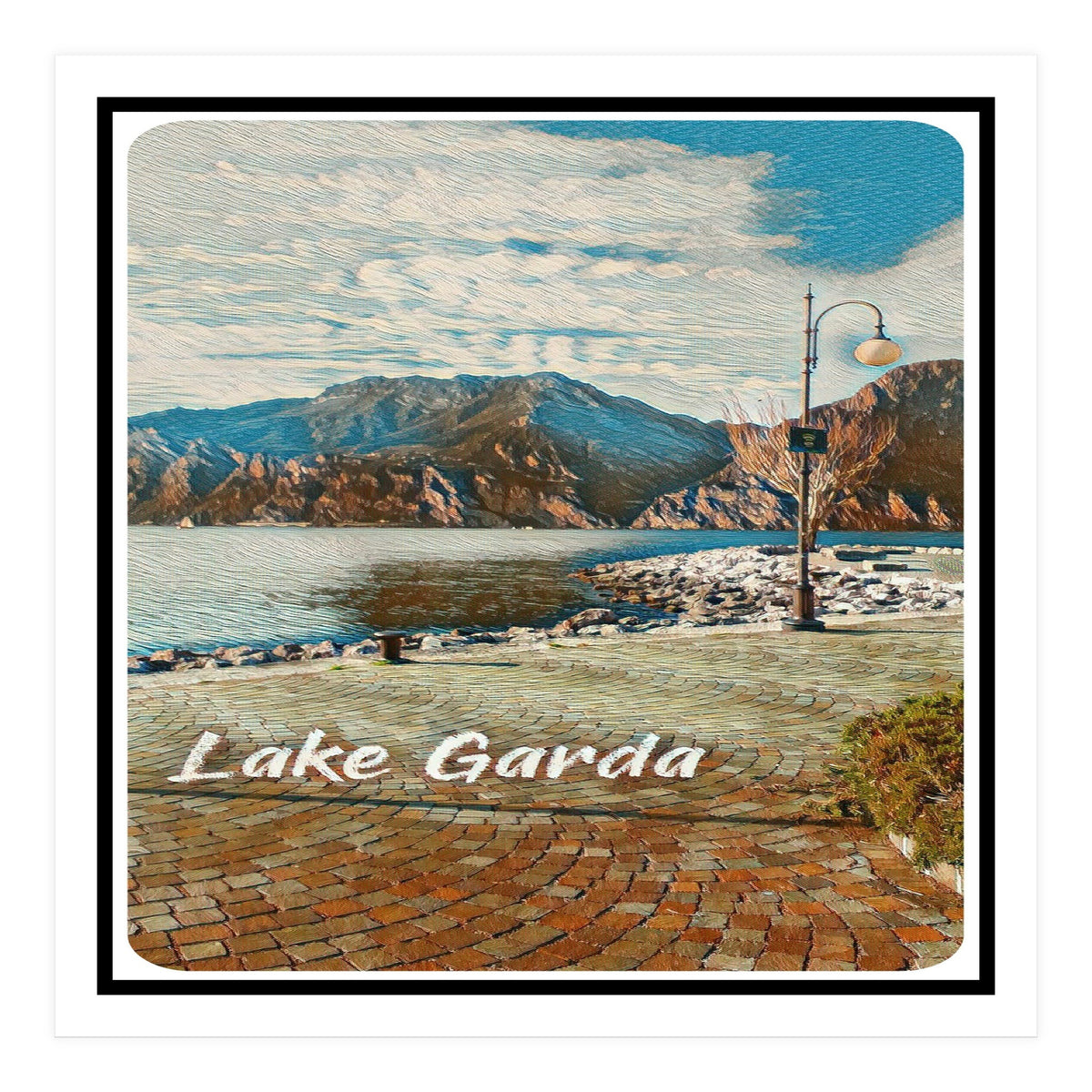 Calm Day On Lake Garda (Print Only)