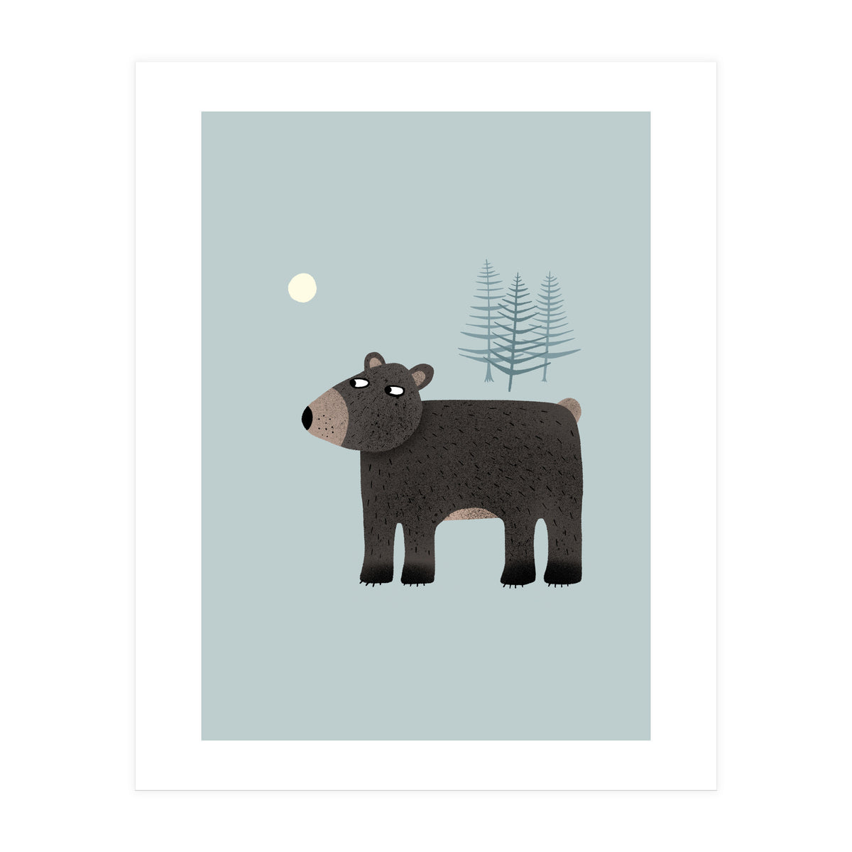 The Bear, the Trees and the Moon (Print Only)