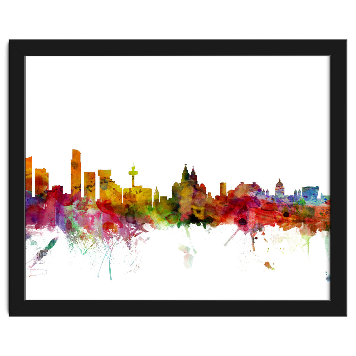 Liverpool England Skyline