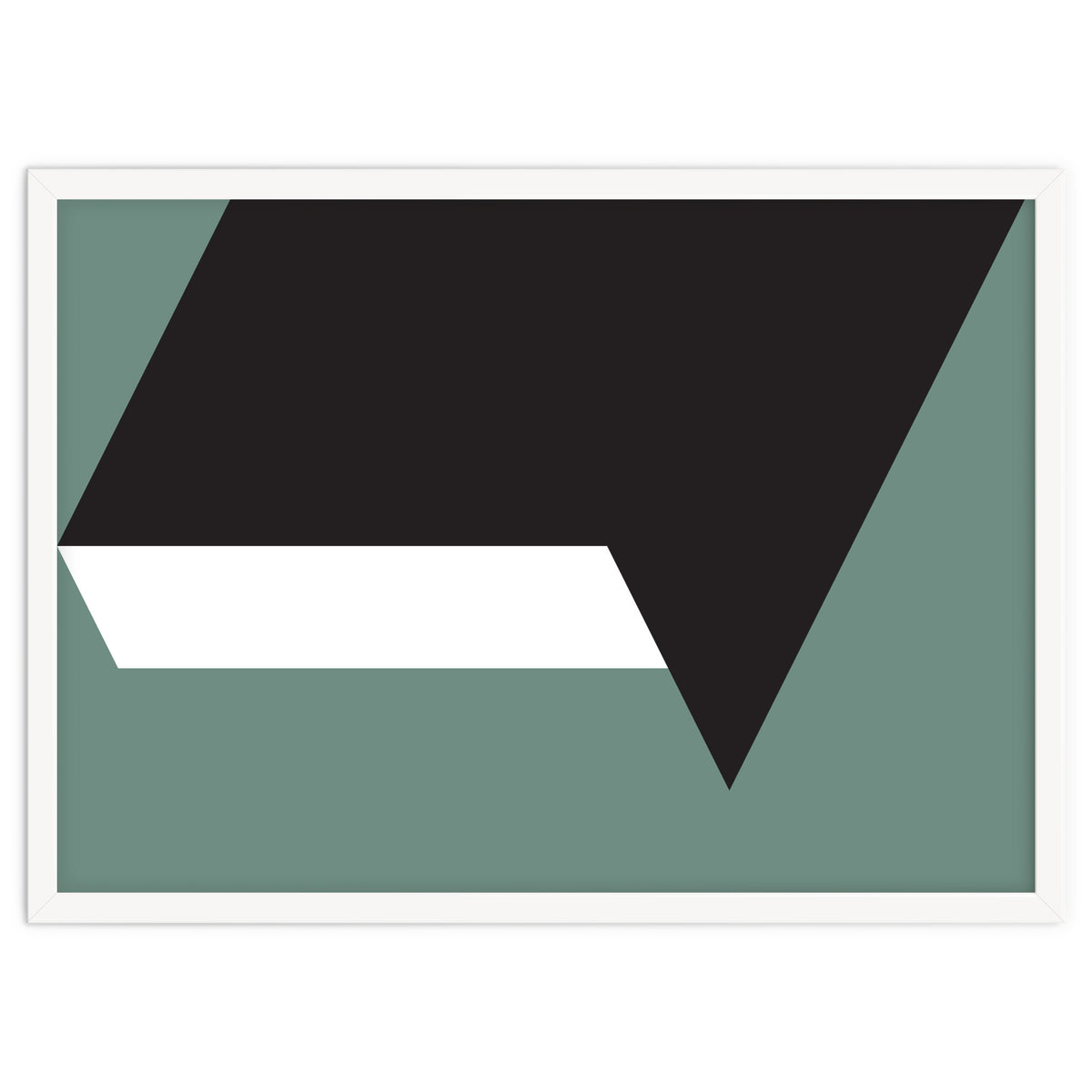 Geometric Shapes No. 85 - black, white & grey