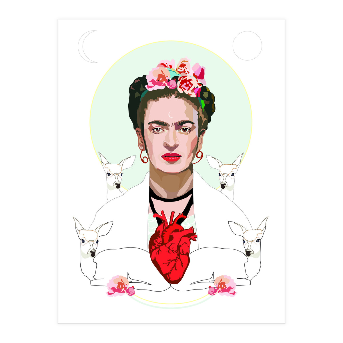 Frida Kahlo (light) (Print Only)