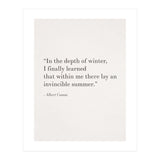 An Invincible Summer By Camus, White (Print Only) thumbnail