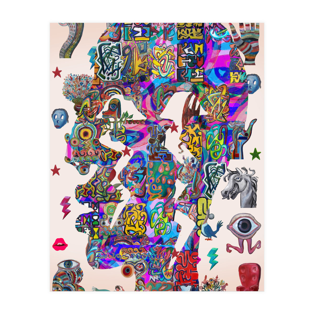 Perfil Con Rayos B 2 (Print Only)