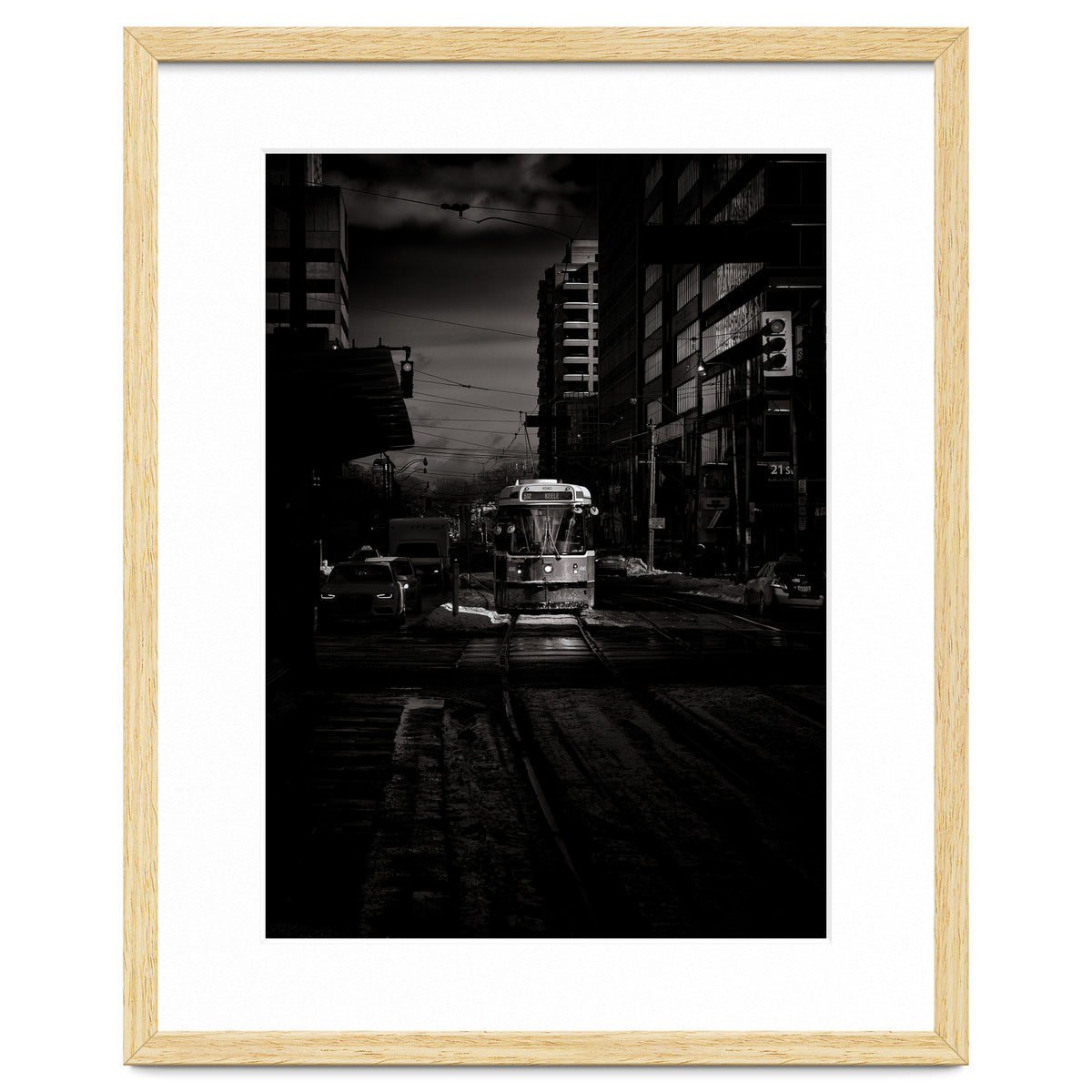 The 512 St. Clair Streetcar Toronto Canada Toned Version