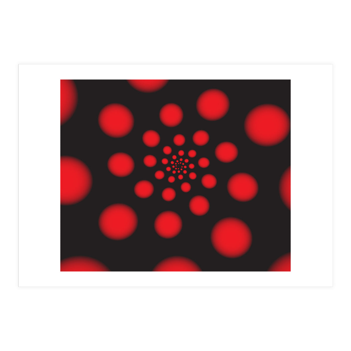 Red Spiral Dots (Print Only)