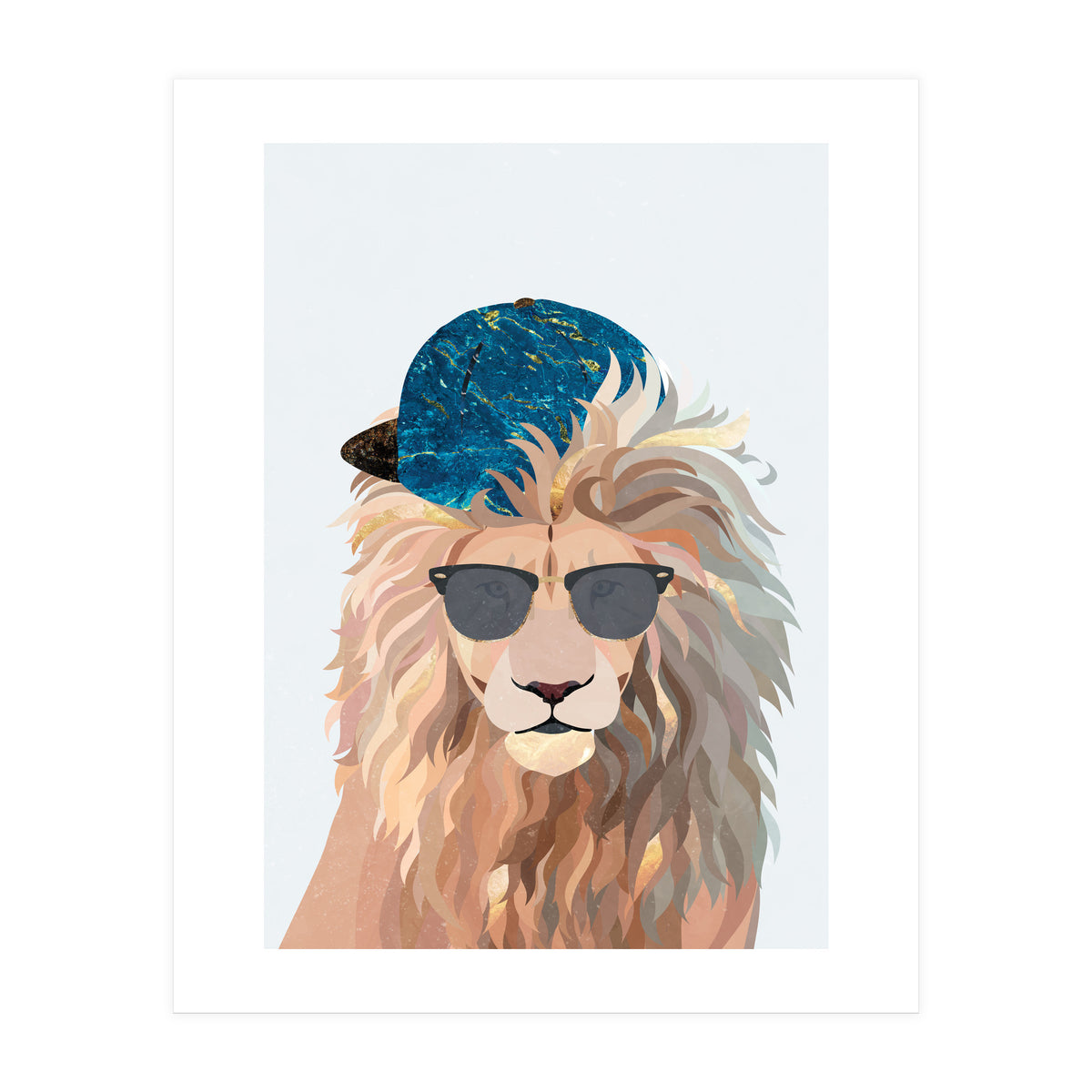 Skater Lion Portrait (Print Only)
