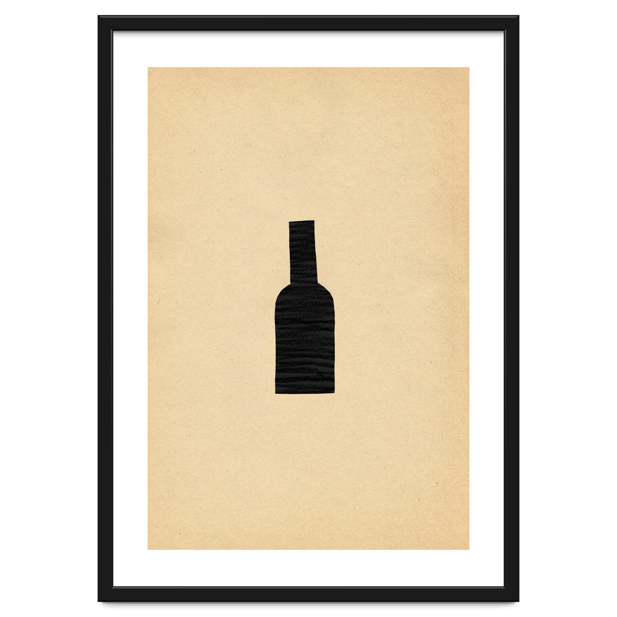 Abstract wine bottle
