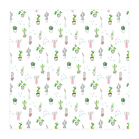 Cacti and plants pattern (Print Only)