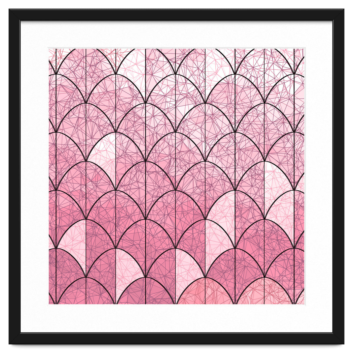 Mermaid scales pink and black