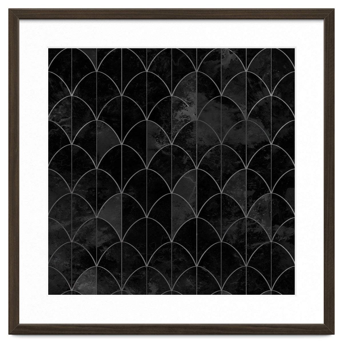 Mermaid scales. Black and white