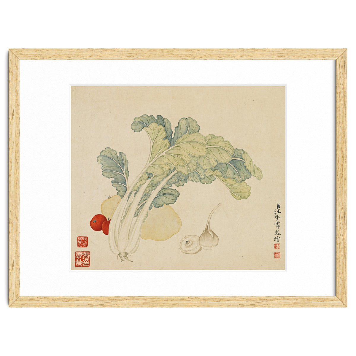Wang Chengyu ~flowers, Vegetables, Chinese Cabbage, Potatoes, Garlic, Tomatoes, Vegetables