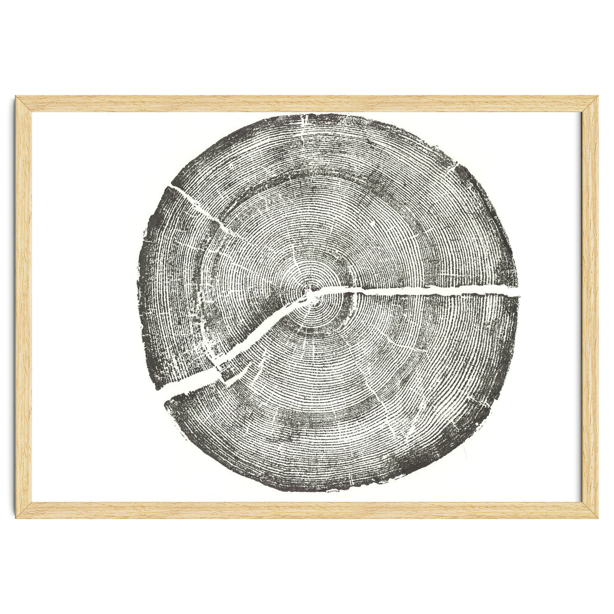 Rock Canyon, Tree Ring Print, Woodblock