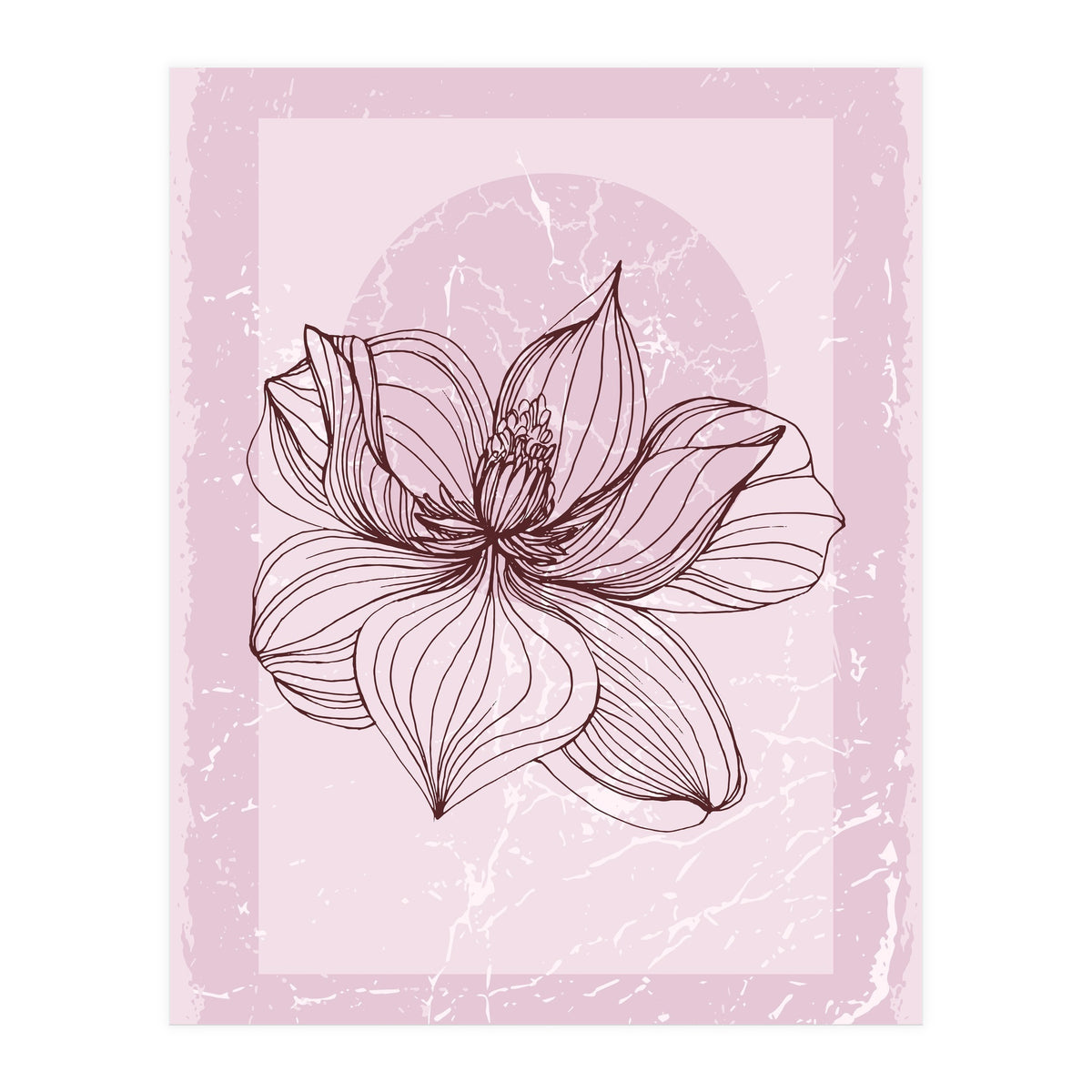 Modern Magnolia flower nature (Print Only)