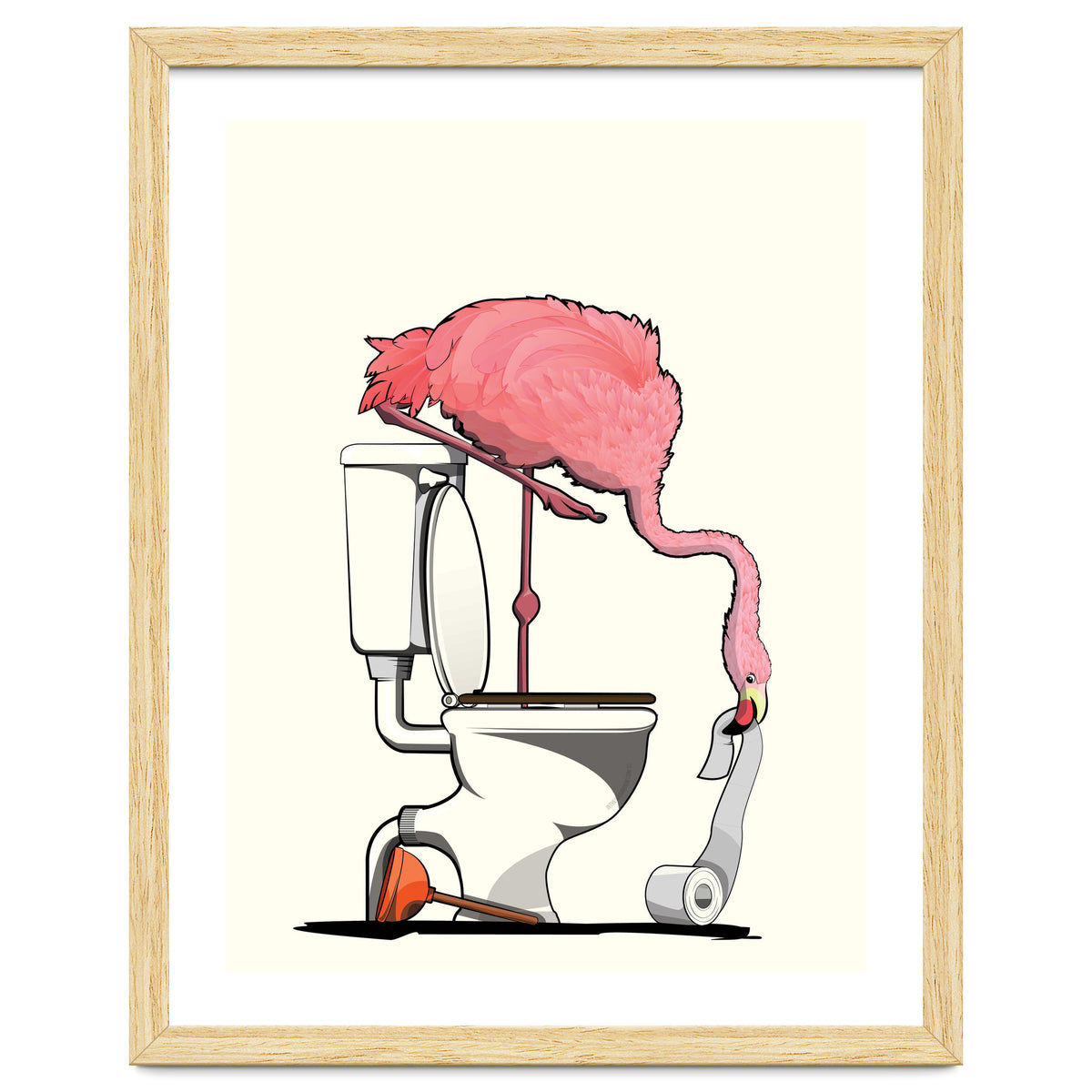 Flamingo on the Toilet, Funny Bathroom Humour