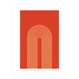 Rainbow Lines Mid Century Geometric Art (Print Only) thumbnail