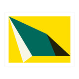 Geometric Shapes No. 74 - yellow, green & black (Print Only) thumbnail