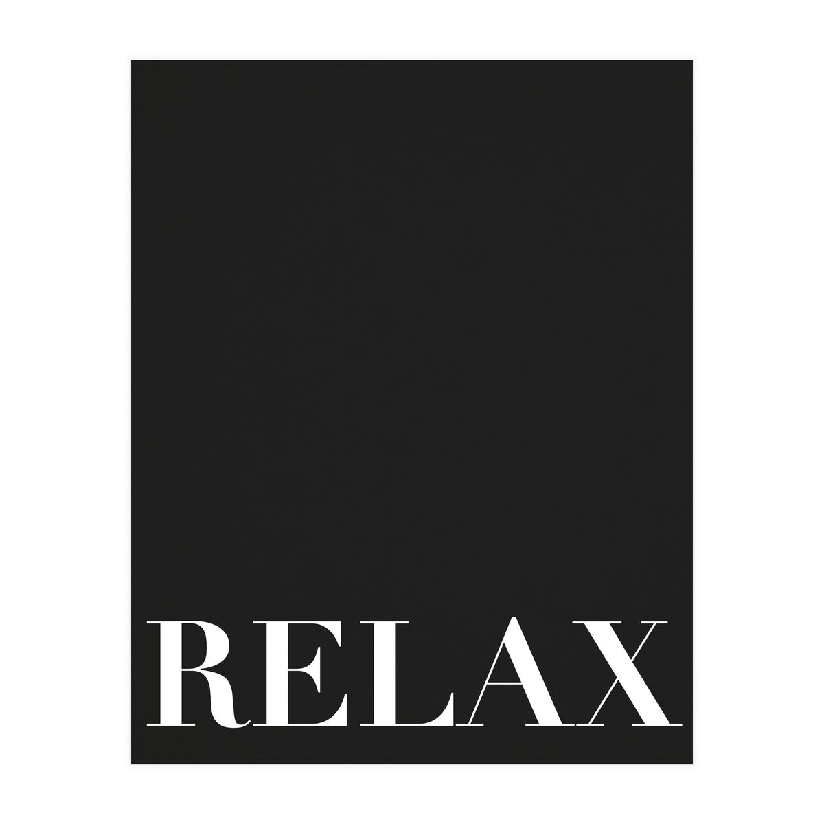 Relax Black (Print Only)